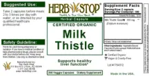 Label for Milk Thistle