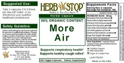Label for More Air