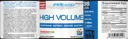 Label for High Volume Strawberry Kiwi