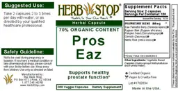Label for Pros Eaz