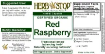 Label for Red Raspberry