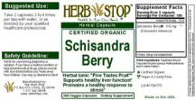 Label for Schisandra Berry