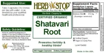 Label for Shatavari Root