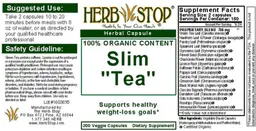 Label for Slim "Tea"
