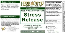 Label for Stress Release