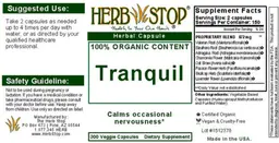 Label for Tranquil