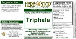 Label for Triphala