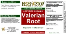 Label for Valerian Root