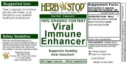 Label for Viral Immune Enhancer