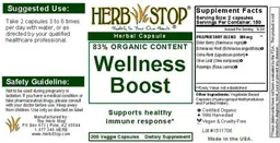 Label for Wellness Boost