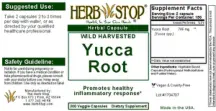 Label for Yucca Root