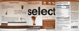 Label for Select Protein Cafe Series Caramel Macchiato