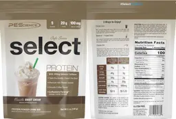 Label for Select Protein Cafe Series Vanilla Sweet Cream