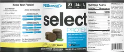 Label for Select Protein Chocolate Mint Cookie