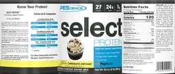 Label for Select Protein Frosted Chocolate Cupcake