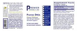 Label for Premier DHEA