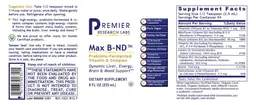 Label for Max B-ND