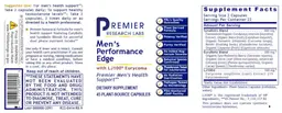Label for Men's Performance Edge