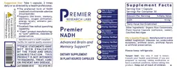 Label for Premier NADH