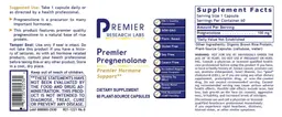 Label for Premier Pregnenolone