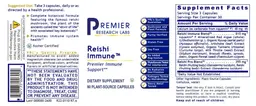 Label for Reishi Immune