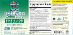 Label for Colon Care