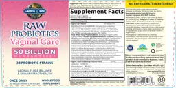 Label for Vaginal Care