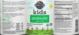Label for Kids Probiotic 3 Billion CFU