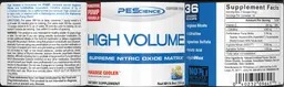 Label for High Volume Paradise Cooler