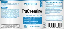 Label for TruCreatine 3 g