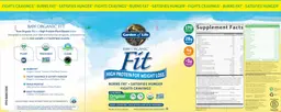 Label for Raw Organic Fit Original Flavor