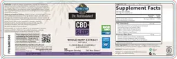 Label for CBD+ Sleep Softgels