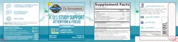 Label for Kids Study Support Attention & Focus Gummies Apple Flavor