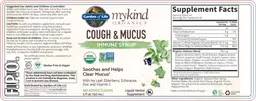 Label for Cough & Mucus