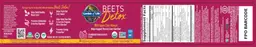 Label for Beets Detox Cranberry Pomegranate Flavor