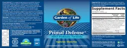 Label for HSO Probiotic Formula