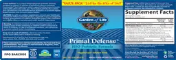 Label for HSO Probiotic Formula