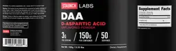 Label for DAA D-Aspartic Acid Unflavored Powder