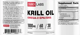 Label for Krill Oil 1000 mg