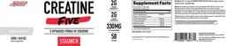 Label for Creatine Five Unflavored
