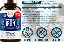 Label for Women's Iron