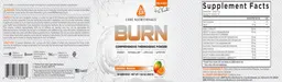 Label for BURN Orange Mango