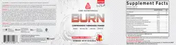 Label for BURN Tropical Fruit Punch
