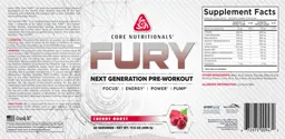 Label for FURY Cherry Burst