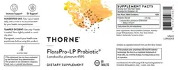 Label for FloraPro-LP Probiotic