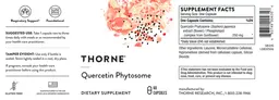 Label for Quercetin Phytosome