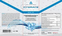 Label for Hydrate Blue Ice