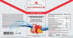 Label for Hydrate Fruit Punch