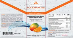 Label for Hydrate Orange Mango