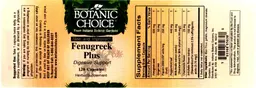 Label for Fenugreek Plus
